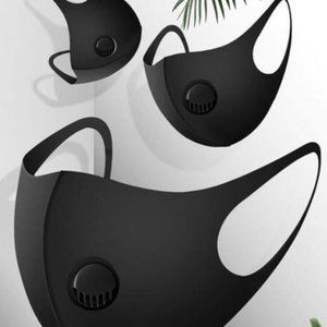 Silk Face Mask with Breathing Valve - 3 Pack